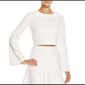 N NICHOLAS | Ivory Bell Sleeved Crop Blouse | 6